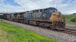 CSX 224 leads B158 and the empties.